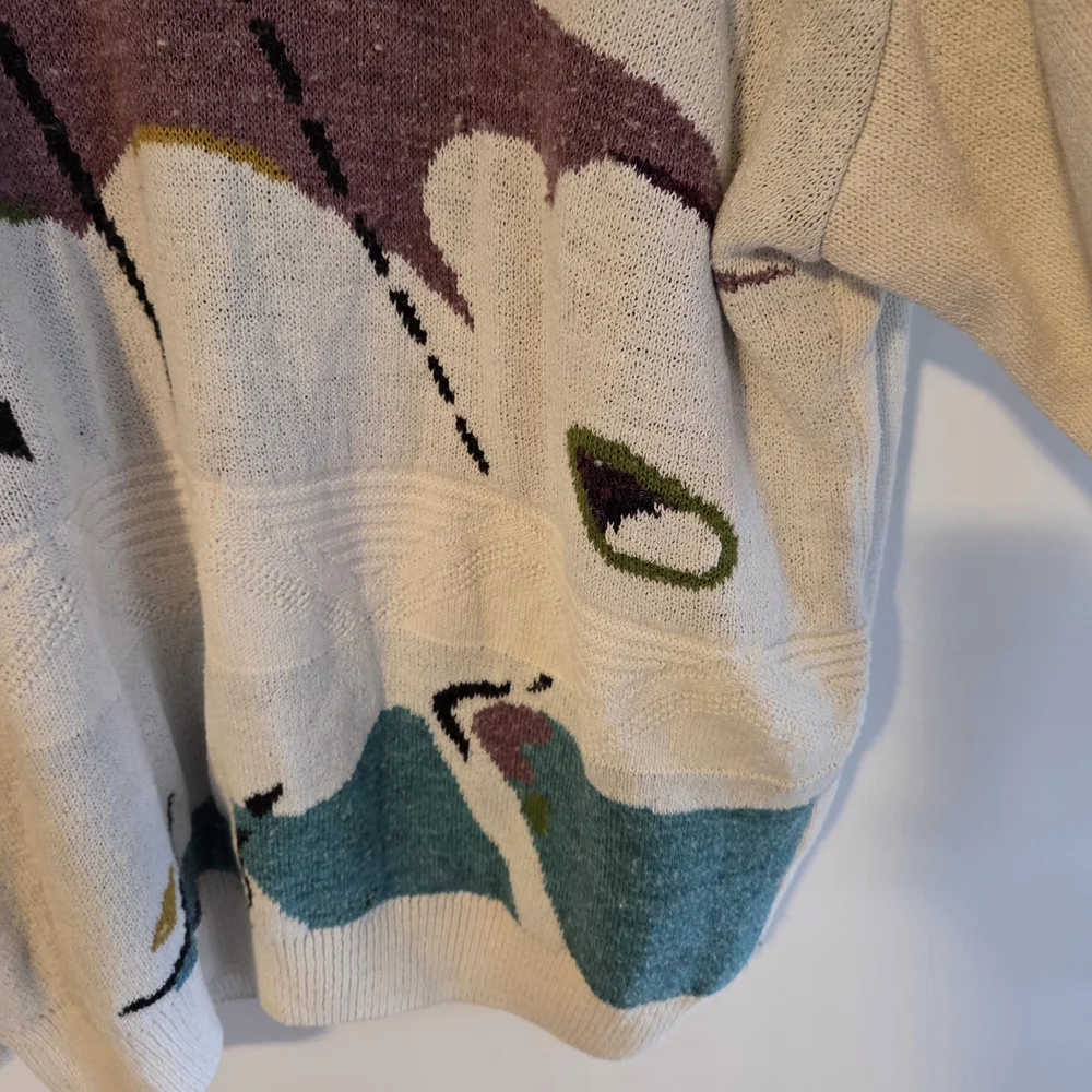 London Fog Cream Knit Sweater - Picture 3 of 7